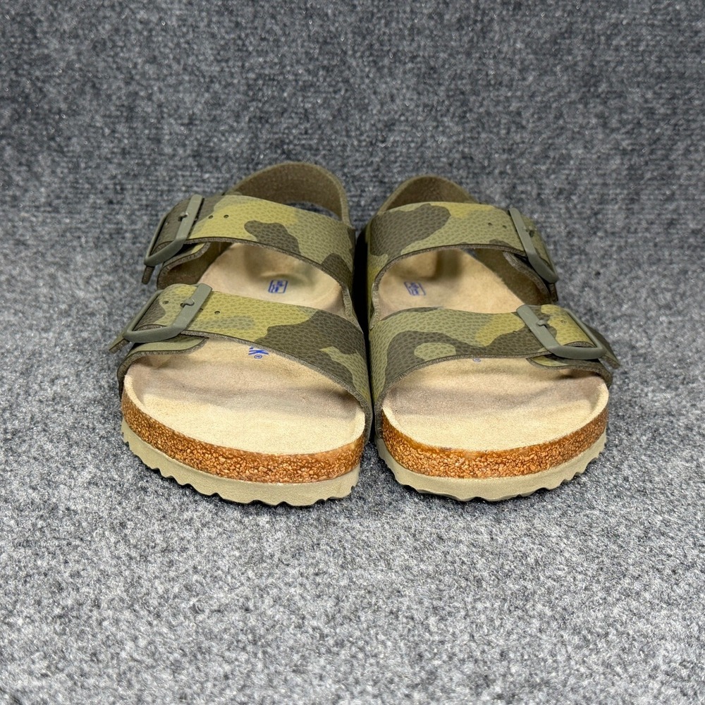 Birkenstock Milano Sandals Men's 9 Desert Soil Camouflage Green Soft Footbed - Picture 2 of 11
